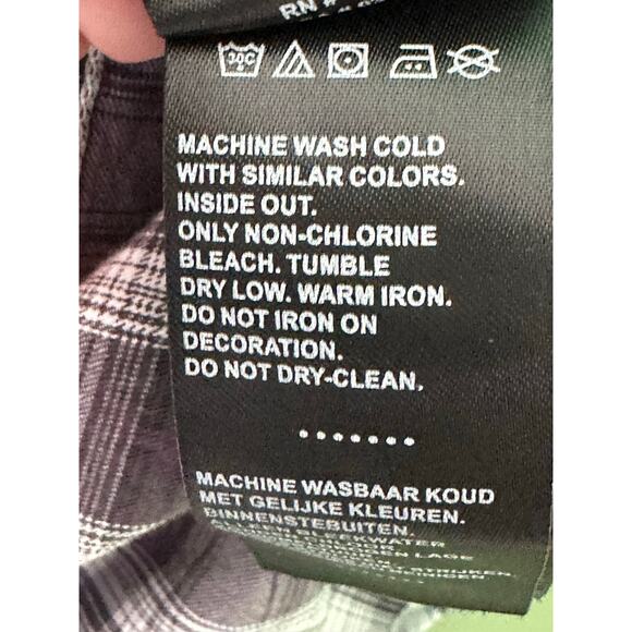 Harley Davidson gray white plaid short sleeves button shirt size XL - Picture 5 of 10